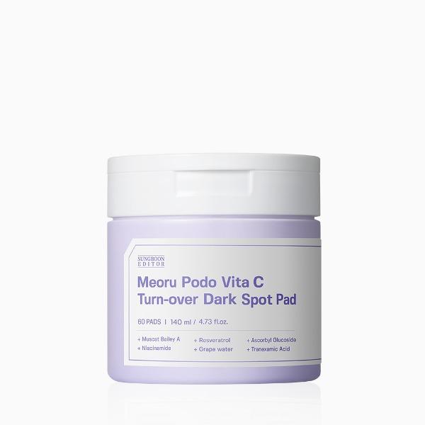 Meoru Podo Vita C Turn-over Dark Spot Pad 60pcs, 140ml - immagine 4
