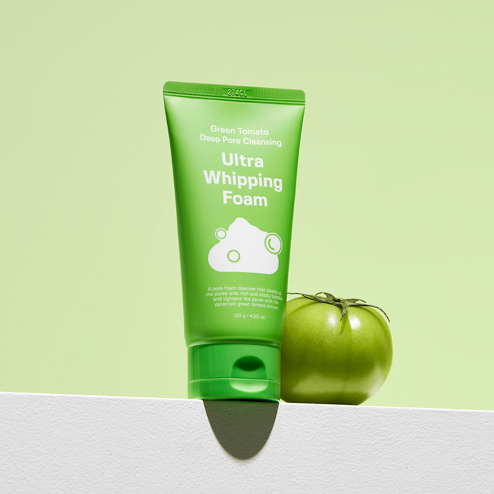 Green Tomato Deep Pore Cleansing Ultra Whipping Foam 120g - immagine 3