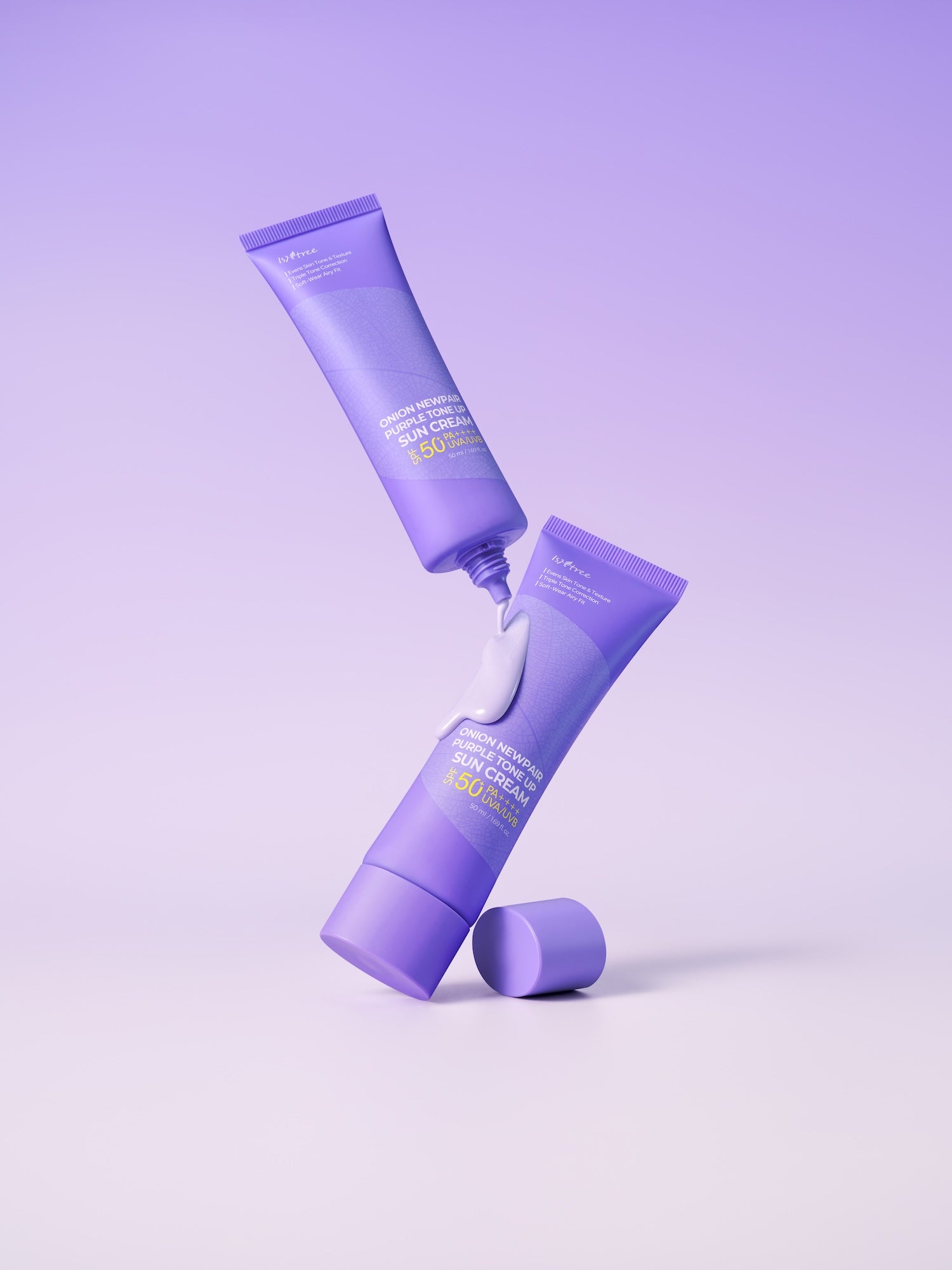 Onion Newpair Purple Tone Up Sun Cream 50ml - immagine 5