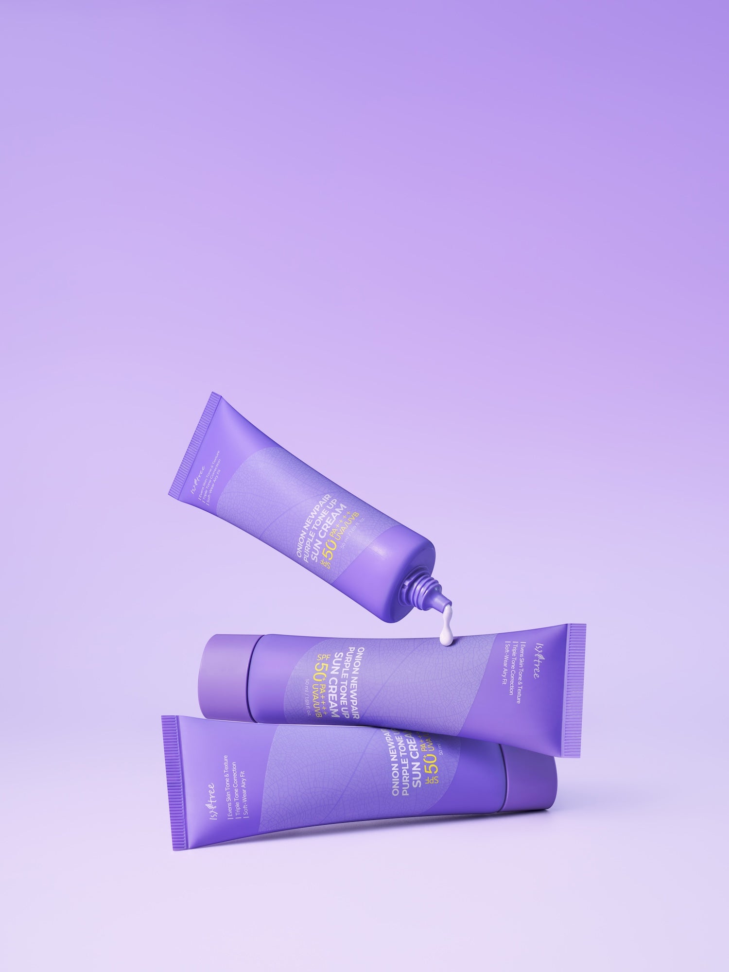 Onion Newpair Purple Tone Up Sun Cream 50ml - immagine 4