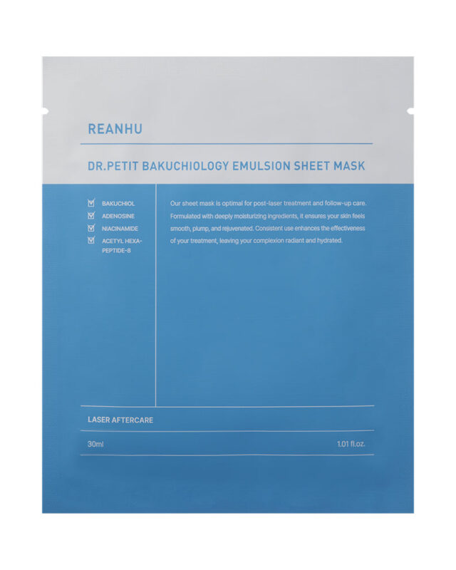 Reanhu Bakuchiol Emulsion Sheet Mask 30ml 10ea