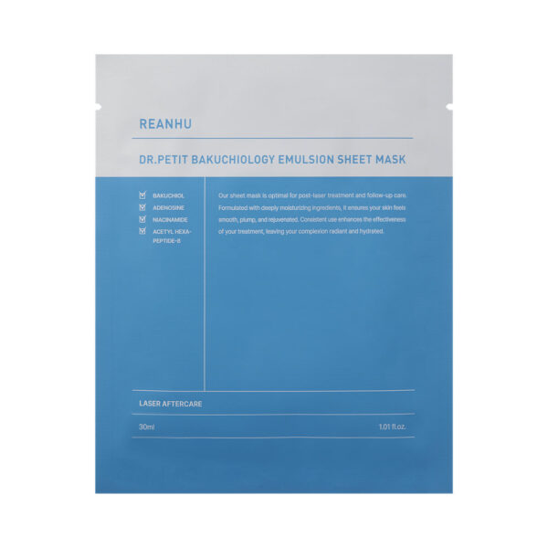 Reanhu Bakuchiol Emulsion Sheet Mask 30ml 10ea